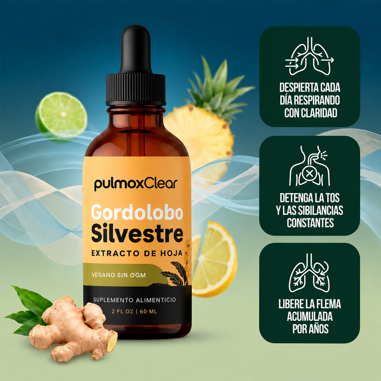 PulmoxClear® | Activador Mucociliar™ líquido para fumadores
