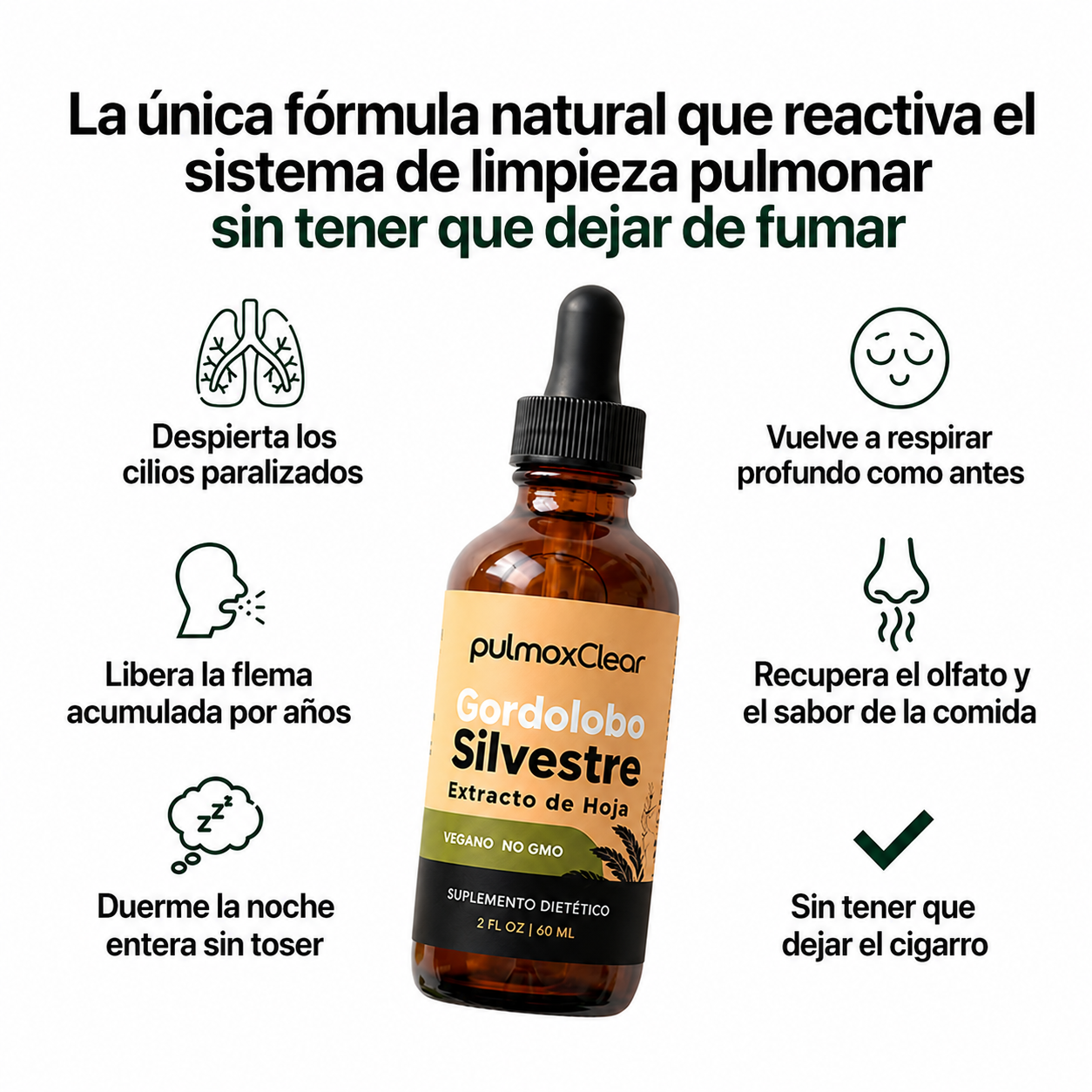 PulmoxClear® | Activador Mucociliar™ líquido para fumadores