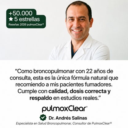 PulmoxClear® | Activador Mucociliar™ líquido para fumadores