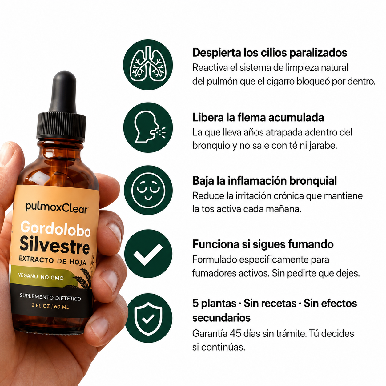 PulmoxClear® | Activador Mucociliar™ líquido para fumadores