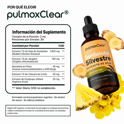 PulmoxClear® | Activador Mucociliar™ líquido para fumadores